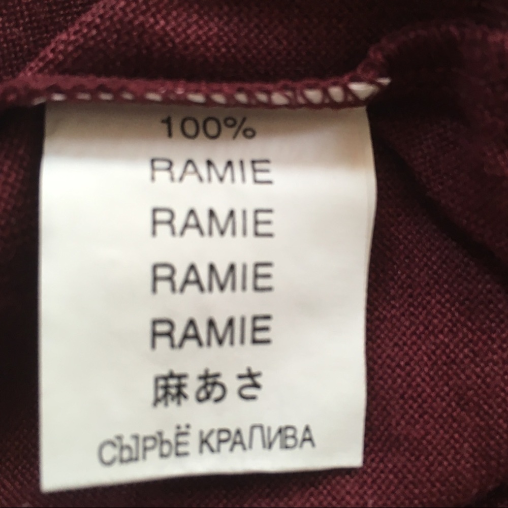New Nani bon t-shirt m with pocket nwt short sleeves 100% ramie medium  pa0145 - Picture 4 of 5